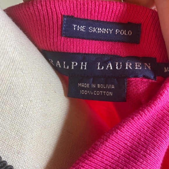 Ralph Lauren Hot Pink 'The Skinny Polo' - Picture 4 of 4